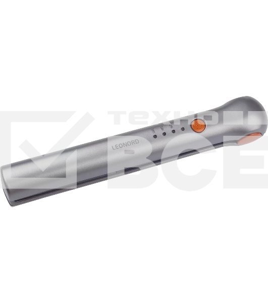 Выпрямитель для волос Leonord LE-1202W беспроводной, серый/оранжевый, 17 мм, 200 °C, 3 режима