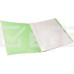 Папка-портфолио с 40 прозрачными вкладками Silwerhof Create SCR-P40GRN A4, пластик, 0.7мм, карман на лицевой стороне, зеленый, фото3