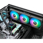 Система жидкостного охлаждения Thermaltake LA360-S ARGB Soc-AM5/AM4/1200/1700/1851 черный 4-pin 38.35dB Al+Cu LCD 360W Ret (CL-W462-PL12SW-A), фото3