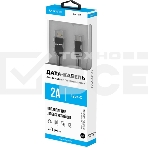 Кабель Maxvi MC-15T black, USB-A - Type-C, 2A ток макс. нагрузки 2А, макс. напряжение 5V; стандарт USB 2.0; плоский кабель, длина 1м, оплетка TPE, металлические корпуса разъемов, цвет черный, фото3