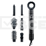 Фен-щетка с ионизацией Tuvio HBI1411, 7 насадок, темный металлик, фото 1