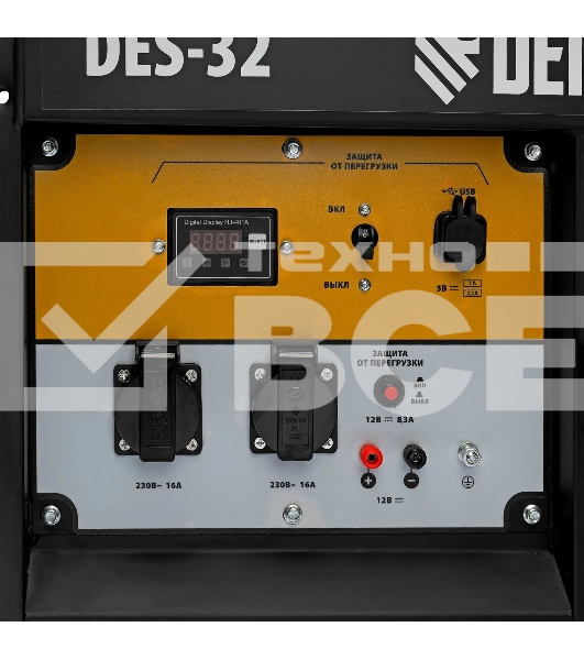 Генератор дизельный Denzel DES-32, 3.2 кВт, 110 дБ, 68.3 кг