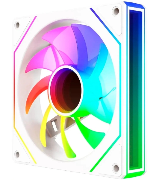 Вентилятор для корпуса Bloody CF-11 LCD ARGb 120х120x25 белый 4-pin 32дБ (упак.:1шт) (CF-11-ARGb120-WH) Ret