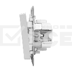 Механизм выключателя EKF UP1-SWA-24 Эпика двухклавишный, с подсветкой, алюминий, фото5