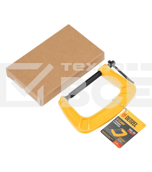 Струбцина Denzel G-образная, 4', 100 мм