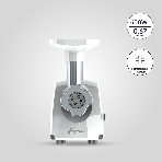 Мясорубка электрическая Аксион Бриз М12.21 белый, 600 Вт, 0.67 кг/мин, защита от перегрузки, насадки - 1, фото3