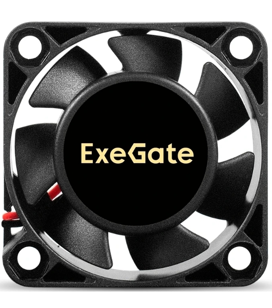 Вентилятор корпусной ExeGate EX04010B2P-5, 40 мм, 7500 об/мин, 35 дБ, 2-pin, без подсветки