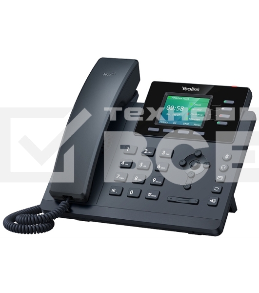 Настольный IP-телефон YEALINK SIP-T34W, 4 аккаунта, Wi-Fi, USB, 2.4