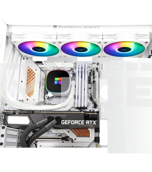 Система водяного охлаждения Thermalright Frozen Horizon 360 ARGB Soc-AM5/AM4/1151/1200/2066/1700 белый 4-pin 28.1dB Al Ret (F-HORIZON-360-WH)