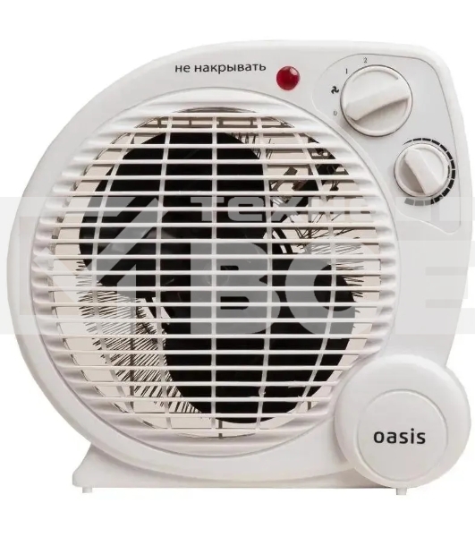 Тепловентилятор Oasis SP-20R белый, 2000 Вт, 20 м2