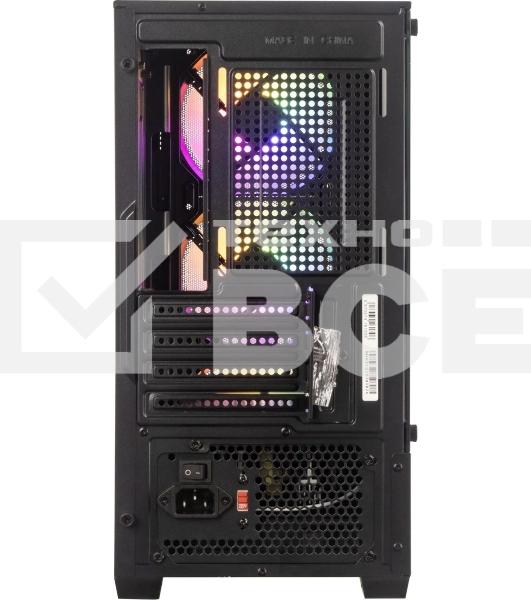 Компьютерный корпус Accord ACC-ZCU1B черный без БП mATX 3x120mm 1xUSB3.0 1xUSB3.1 audio
