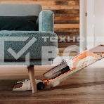 Пылесос вертикальный моющий Kitfort КТ-5219 оранжевый/коричневый, питание от аккумулятора, 140 Вт, уборка влажная/сбор жидкости/сухая, пылесборник 0,6 л, фото7