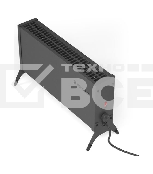 Конвектор Neoclima Nano 1000B черный, 1000 Вт, 15 м2, термостат