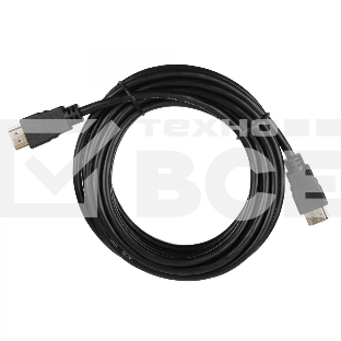 Кабель ACD-DHHM1-50B HDMI 1.4, Golden Plated,19m/19m, черный, 5м (742200)
