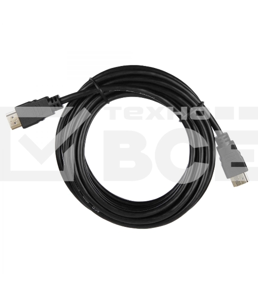 Кабель ACD-DHHM1-50B HDMI 1.4, Golden Plated,19m/19m, черный, 5м (742200)