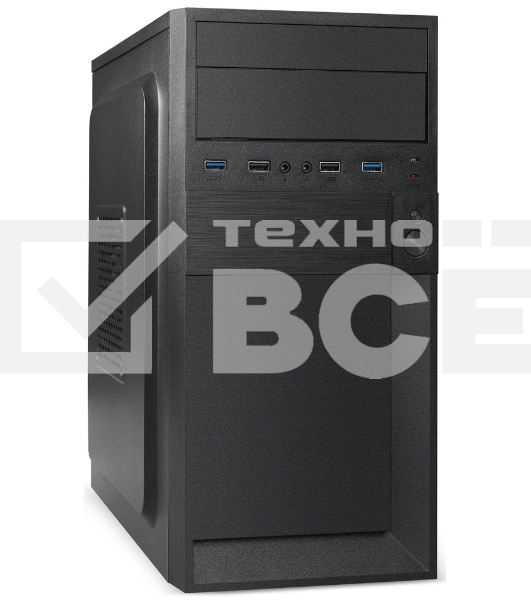 Компьютерный корпус Minitower ExeGate BAA-105U2-01-UNS450 (mATX, БП UNS450 с вент. 12см, 2*USB+2*USB 3.0, аудио, черный)