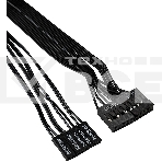 Компьютерный корпус Miditower ExeGate XP-332-UNS400 (ATX, БП UNS400 с вент. 12см, 2хUSB, аудио, черный), фото2