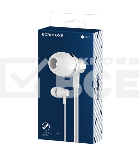 Проводные наушники BOROFONE (6957531095101) BM21 белый