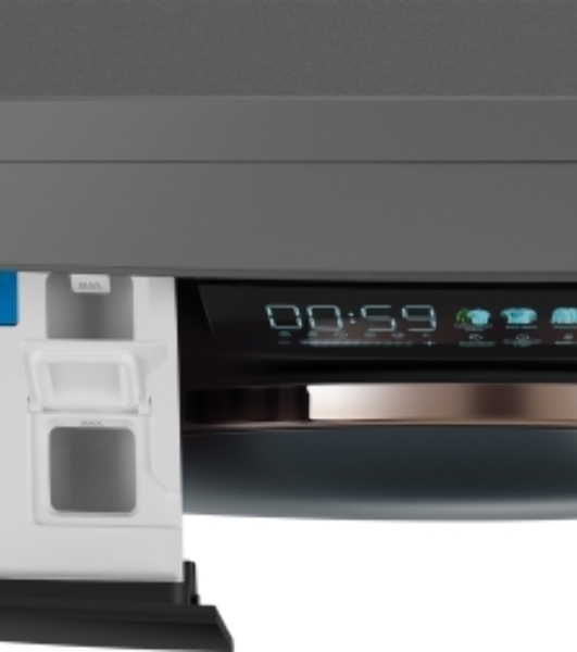 Стиральная машина Weissgauff WM 58411 Direct Drive Inverter Premium Steam Grey серая, загрузка фронтальная 11кг, 1400 об/мин., класс: A+++