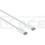 Кабель MORE CHOICE (4620202550408) K73i USB 3.0A PD 20W для Lighting 8-pin Type-C - нейлон 1м белый, фото6