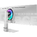 Монитор 49' Samsung Odyssey OLED G9 S49DG934SUXEN OLED 5120x1440, 240 Гц, 0.03 мс, 32:9, 250 кд/м², 2xHDMI 2.1, DP 1.4, 2xUSB-C, 3.5 Jack, HDR10+, FreeSync Premium Pro, изогнутый экран (1800R), серебристый, фото10