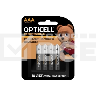 Батарея Opticell Professional LR03 AAA (4шт) блистер