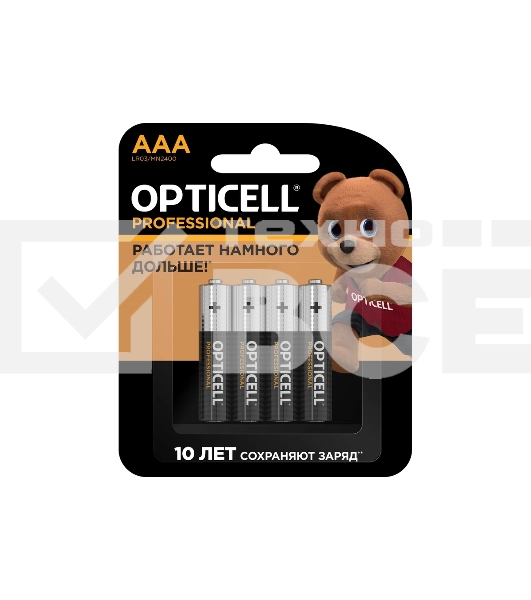 Батарея Opticell Professional LR03 AAA (4шт) блистер