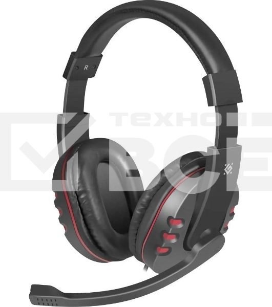 Гарнитура проводная Defender Warhead G-160 черный, кабель 2,5 м