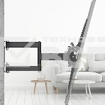 Кронштейн для телевизора Hama 00220831 черный 32'-84' макс.50кг настенный поворотно-выдвижной и наклонный, фото2