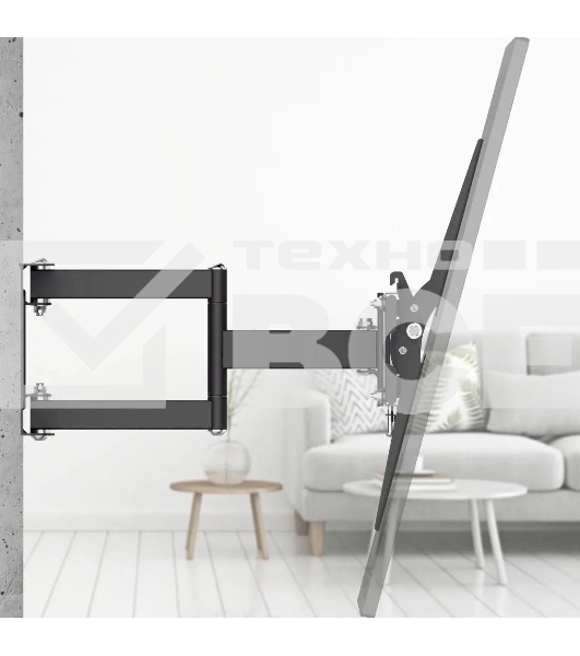 Кронштейн для телевизора Hama 00220831 черный 32'-84' макс.50кг настенный поворотно-выдвижной и наклонный