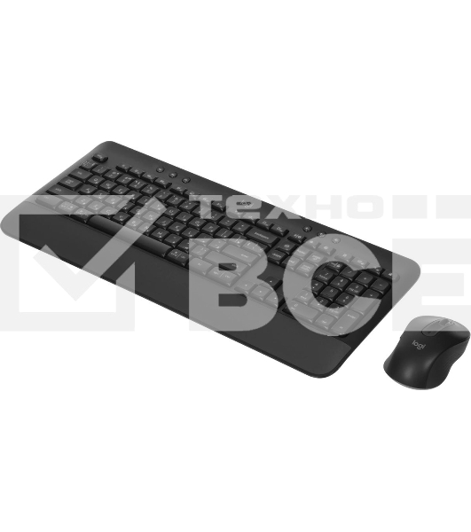 Комплект клавиатура+мышь Logitech Signature MK650 беспроводной, USB + Bluetooth, 4000 DPI, серый/чёрный