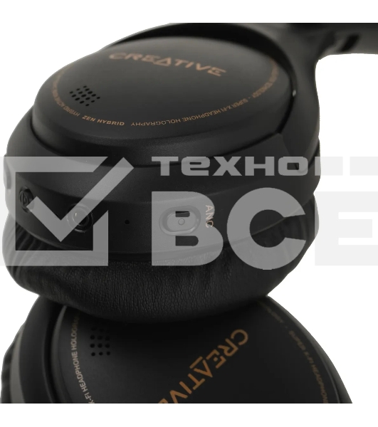 Беспроводные/проводные наушники Creative Zen Hybrid белый, полноформатные, Bluetooth + проводной, активное шумоподавление