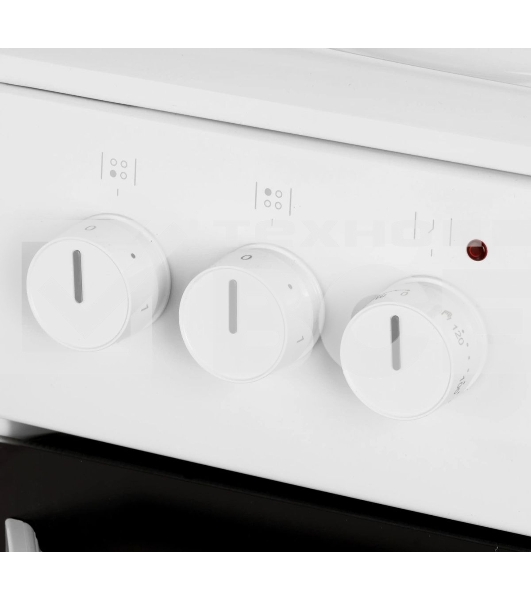 Плита электрическая Hansa FCEW54120 белый, конфорок 4 шт, духовка 62 л, 50 см x 85 см x 60 см