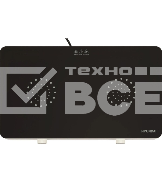 Плита настольная электрическая Hyundai HYC-0108 белый стеклокерамика (настольная)