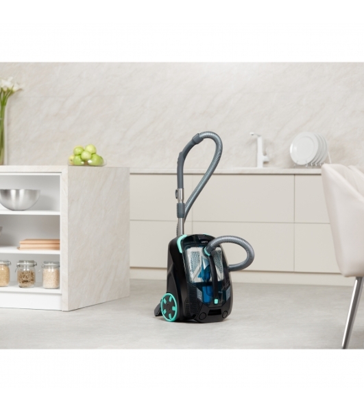Пылесос моющий Thomas DRYBOX AMFIBIA FAMILY черный/бирюзовый, 325/1700 Вт, уборка влажная/сухая, пылесборник контейнер 2.6 л