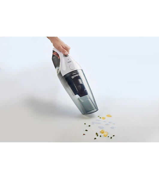 Пылесос Gorenje MVC148FGW белый/серый, 25/100 Вт, уборка сухая, пылесборник контейнер 0,5 л