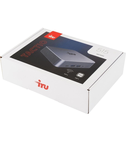 Неттоп IRU Tactio 515 i5 12450H (2) 16Gb SSD512Gb Iris Xe Windows 11 Pro 64 2xGbitEth WiFi BT 100W серый (RUS) (2195518)