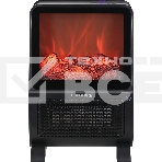 Тепловентилятор HIBERG TSF 3000 B, черный, 2000 Вт, 30 м2, с 3D - камином, фото 1