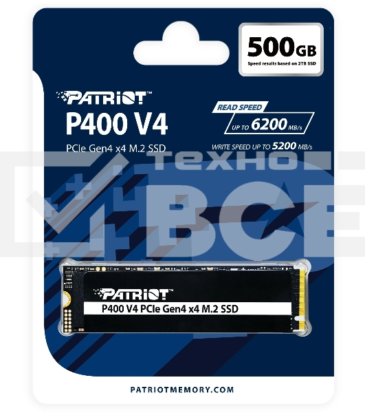 Накопитель SSD Patriot M.2 2280 500Gb P400VP500GM28H