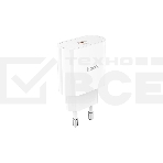 Блок питания (сетевой адаптер) HOCO C94A Metro 1xUSB-C с кабелем Type-C-Lightning, 3.0A, 20W, белый, фото3