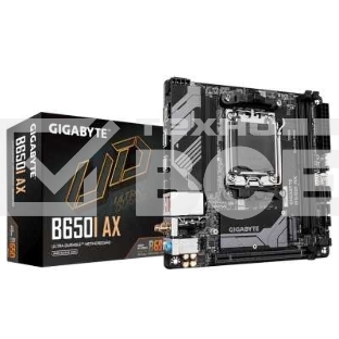 Материнская плата GIGABYTE B650I AX, AM5, AMD B650, 2xDDR5, 2xSATA, 1xM.2, 1xPCIe 4.0 x16, 1xHDMI, 1xDP, 1x2.5Gb LAN, Wi-Fi 6E, Bluetooth 5.3, 1xUSB-C 5Gbps, 1xUSB-A 5Gbps, 3xUSB-A 2.0, 3x3.5 мм, 7.1, ITX