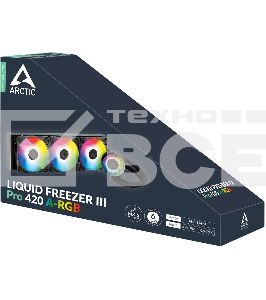 Жидкостная система охлаждения Arctic Cooling Liquid Freezer III Pro 420 A-RGb Multi Compatible All-In-One CPU Water Cooler (ACFRE00185A)