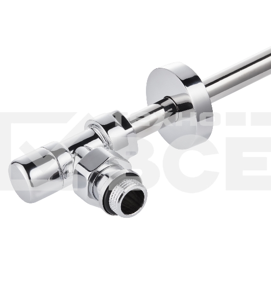 Набор термостатический для радиатора угловой Royal Thermo Design Pro 15 мм М30х1,5 (Хром)