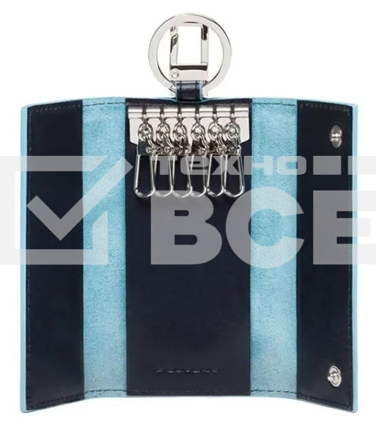 Ключница Piquadro Blue Square PC1397B2/BLU2 синий натур.кожа