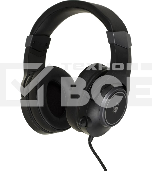 Гарнитура проводная с микрофоном A4Tech Bloody G350 черный 2м мониторные USB оголовье (G350 USB, BLACK)