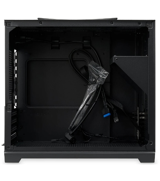 Компьютерный корпус без блока питания Case HSPD M211, Mesh Mini-tower, Black, TG, 0.7 SPCC, no fans,mATX, mITX, 175/330/150мм, 2x2.5', 1x3.5', 4xPCI, 2xUSB-A 3.0, ARGb strip, 336x211x350мм