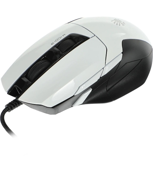 Мышь проводная A4Tech Bloody W70 Max белый, 10000 dpi, USB, кнопки - 9