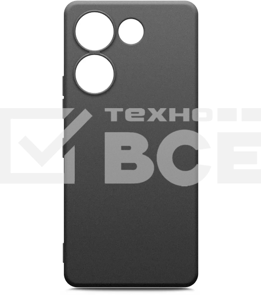 Чехол (клип-кейс) BoraSCO для Tecno Camon 20 (4G)/20 Pro (4G) Silicone Case черный (72054)