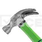 Молоток-гвоздодер Сибртех 450 г, фибергласовая обрезиненная рукоятка, фото4