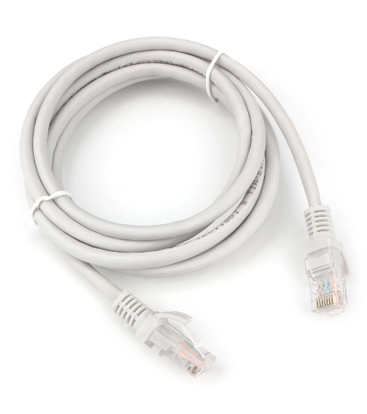 Патч-корд LSZH медный UTP Cablexpert PP30-2M cat.5e, 2м, литой, многожильный, серый